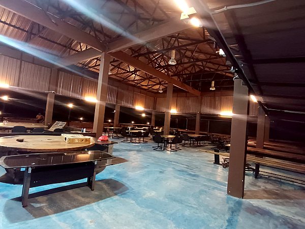 Open-air dining hall